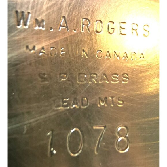 Coffee/Tea Pot Vintage Wm. A. Rogers Silver Plated Made in Canada SP Brass - Picture 8 of 9